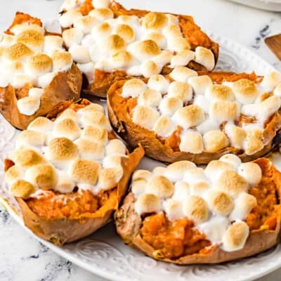 Easy Twice Baked Sweet Potatoes - House of Nash Eats