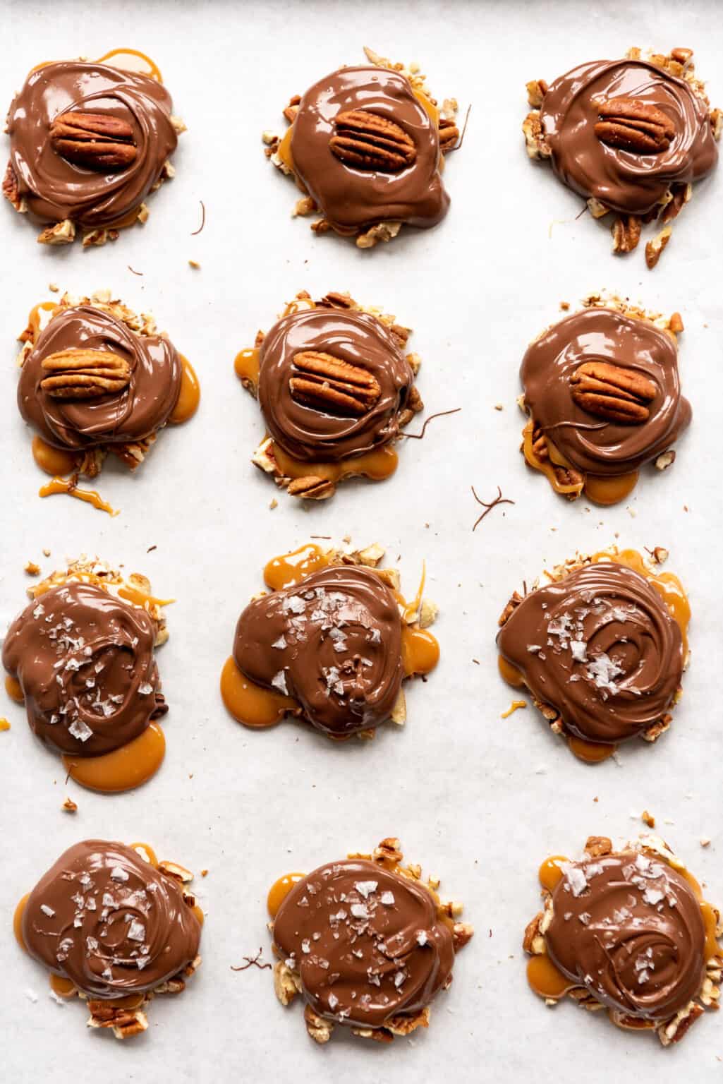 Easy Homemade Turtles Candy Recipe House Of Nash Eats   Chocolate Pecan Turtle Clusters 11 1025x1536 