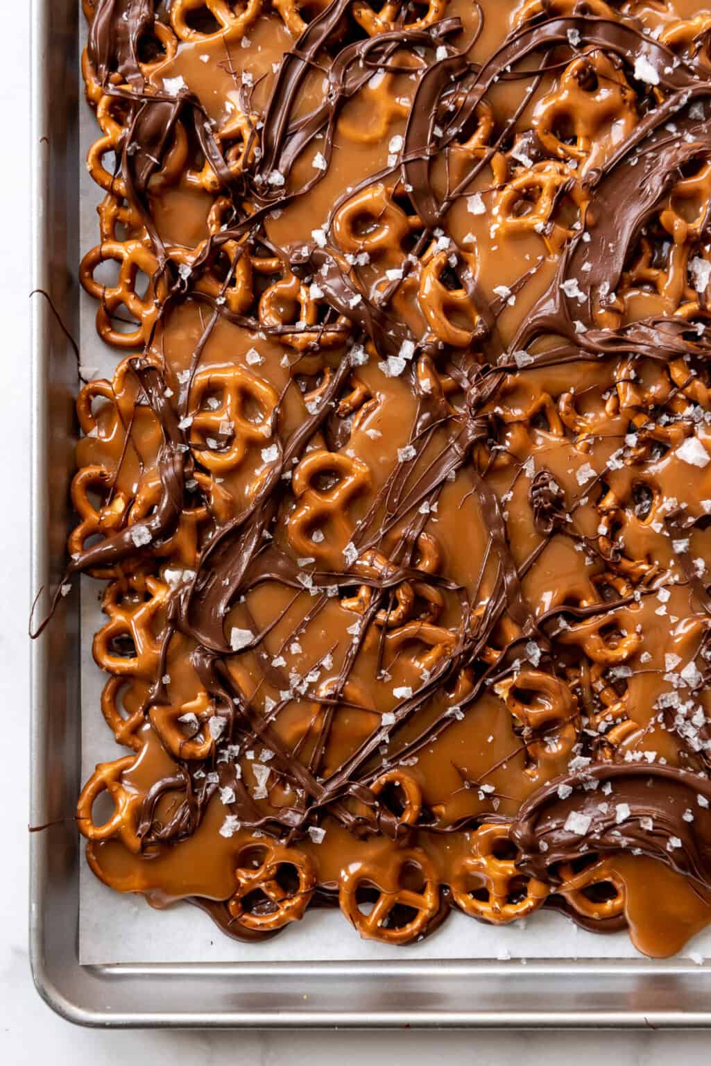 Chocolate Caramel Pretzel Bark Candy House of Nash Eats