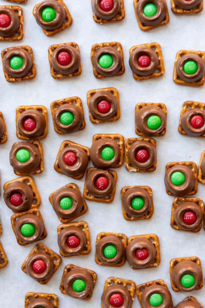 Easy Rolo Pretzels with M&M's or Pecans - House of Nash Eats