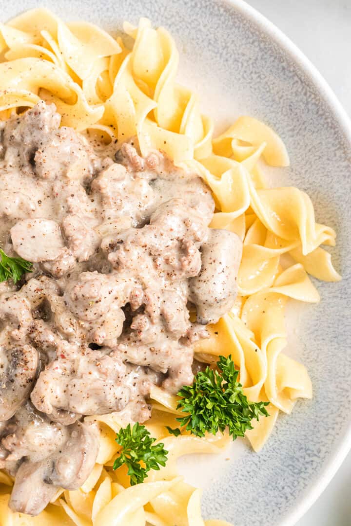 Best Easy Ground Beef Stroganoff Recipe House Of Nash Eats