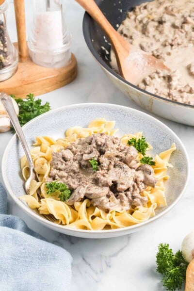 Best EASY Ground Beef Stroganoff Recipe - House of Nash Eats