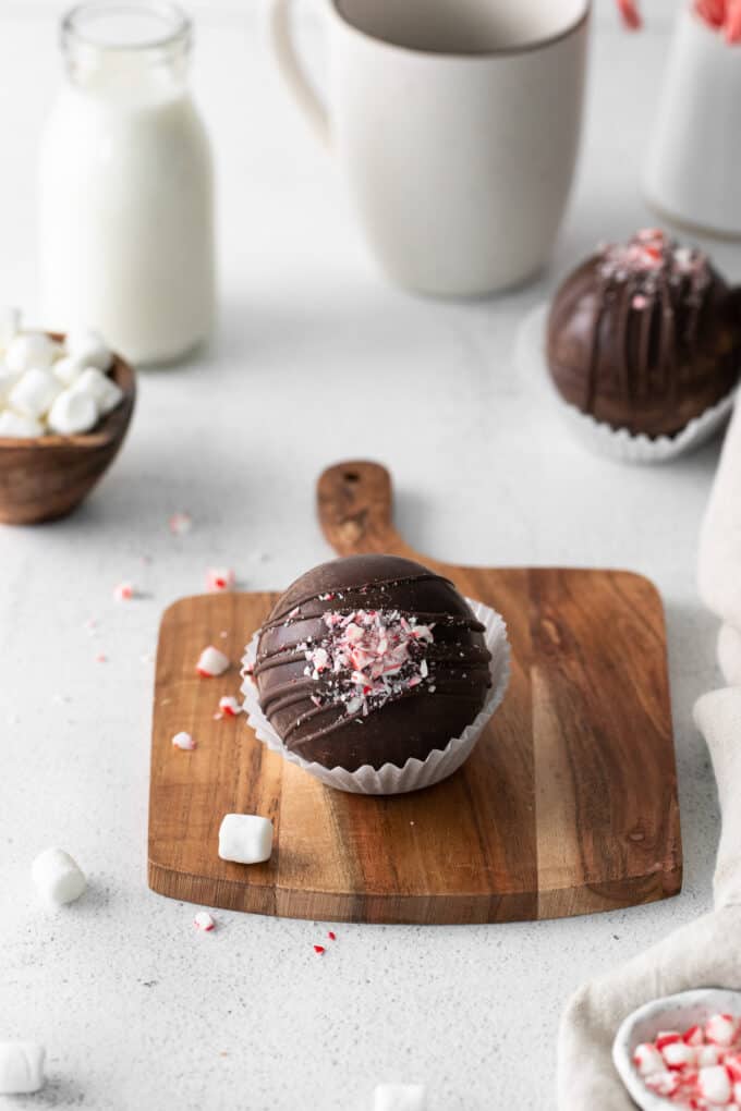 Peppermint Hot Chocolate Bombs - House of Nash Eats
