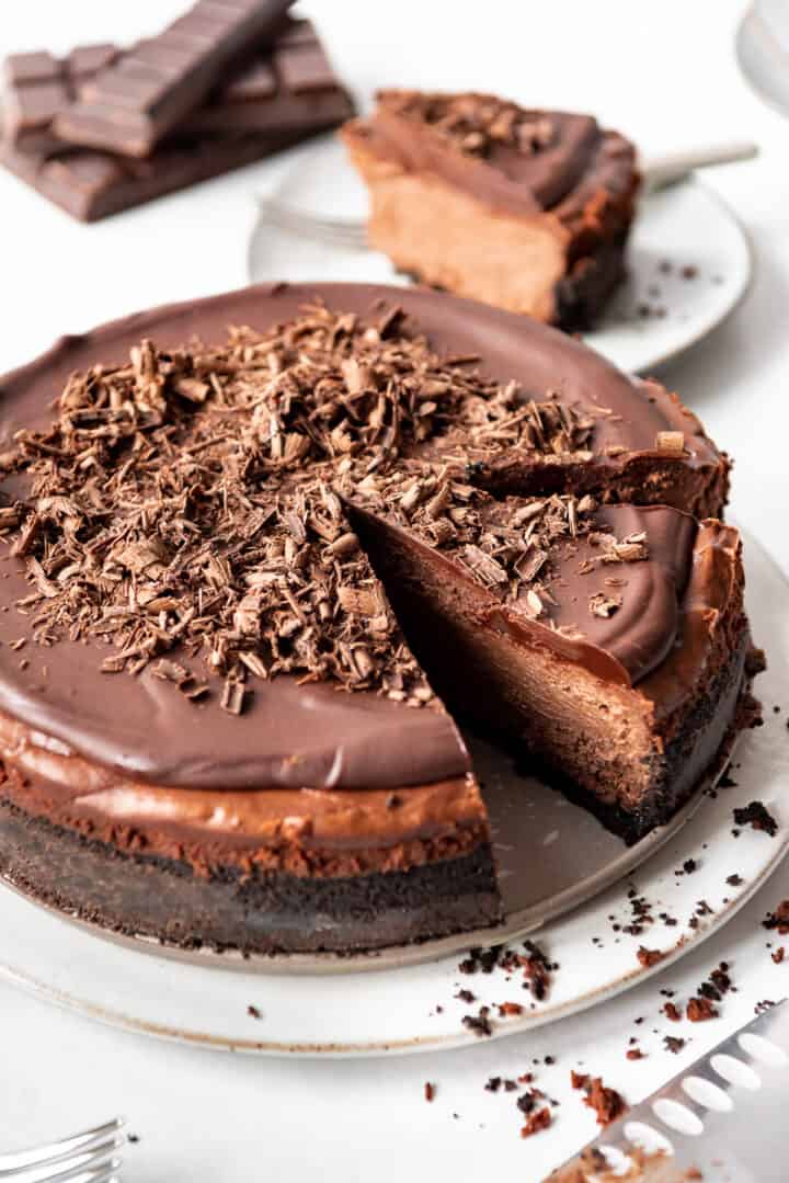 Best Triple Chocolate Cheesecake Recipe - House of Nash Eats