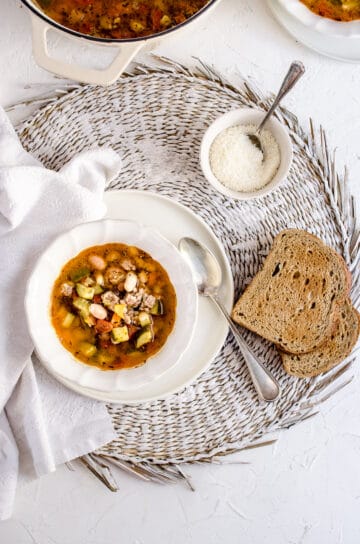 Cozy Minestrone Soup with Italian Sausage | House of Nash Eats