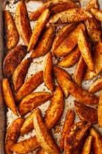 Crispy Barbecue Baked Potato Wedges | House Of Nash Eats