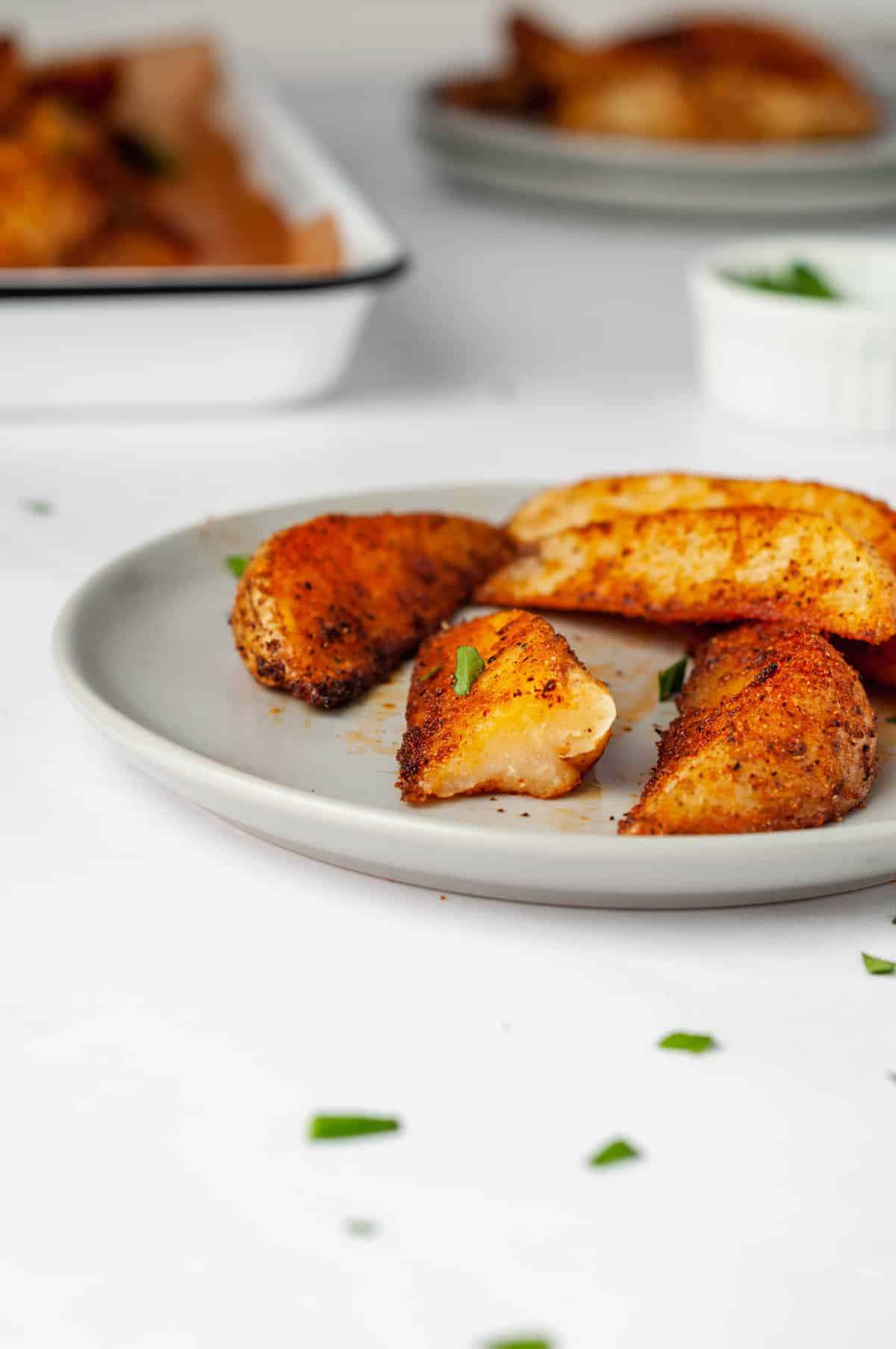 Crispy Oven Baked Potato Wedges
