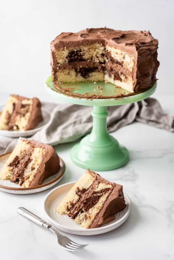 Best Marble Cake Recipe from Scratch - House of Nash Eats