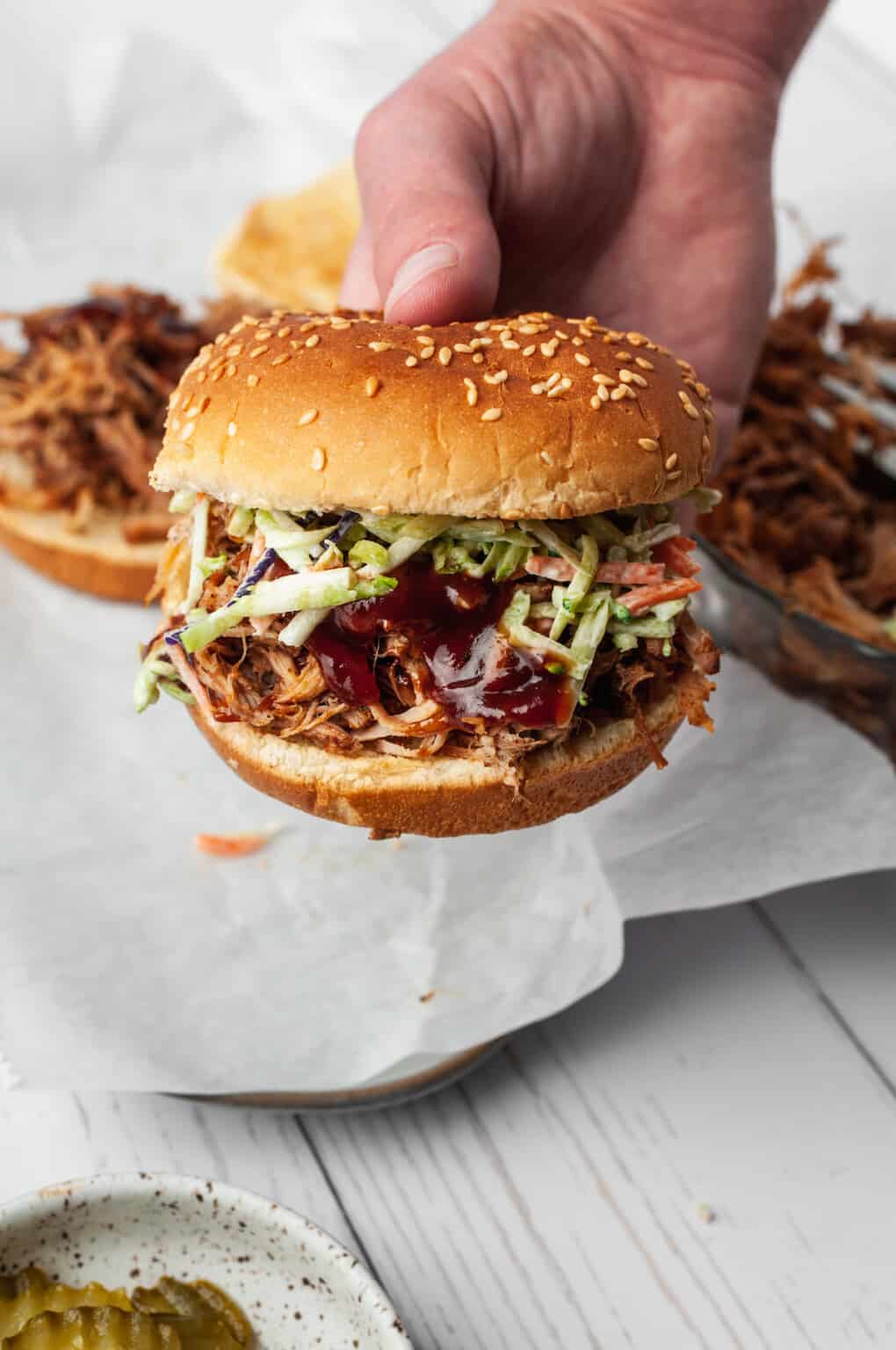 Sweet & Spicy Slow Cooker Pulled Pork | House of Nash Eats