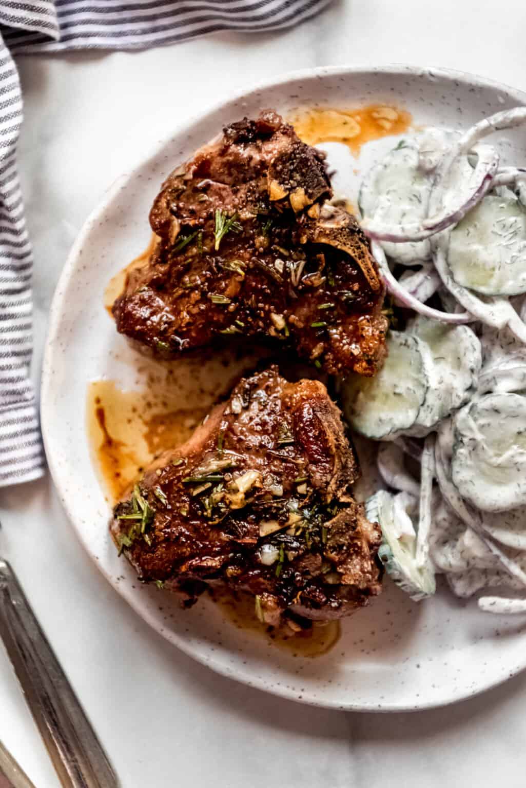 Pan Seared Lamb Loin Chop Recipe House of Nash Eats