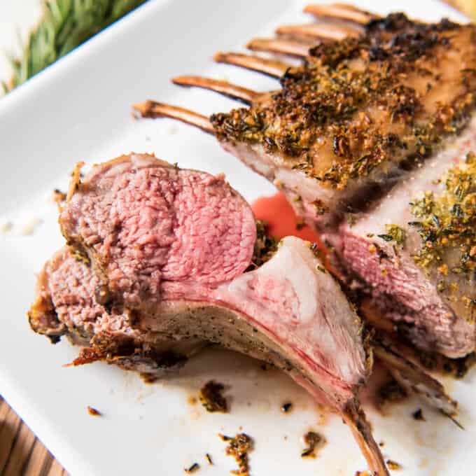 Rosemary Garlic Roasted Rack Of Lamb - House Of Nash Eats