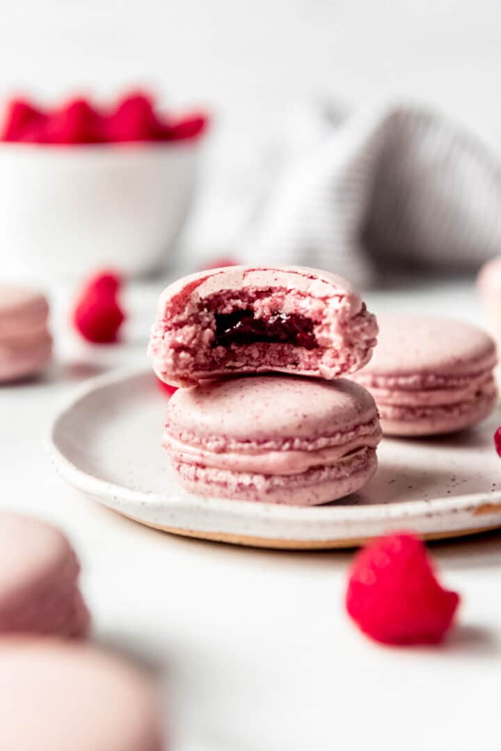 Raspberry Macarons - House of Nash Eats