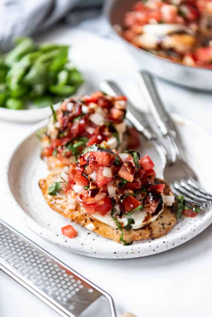 Easy Bruschetta Chicken Recipe - House of Nash Eats