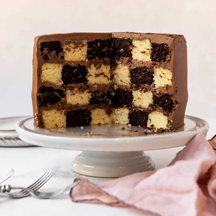 How to Make a Checkerboard Cake - House of Nash Eats