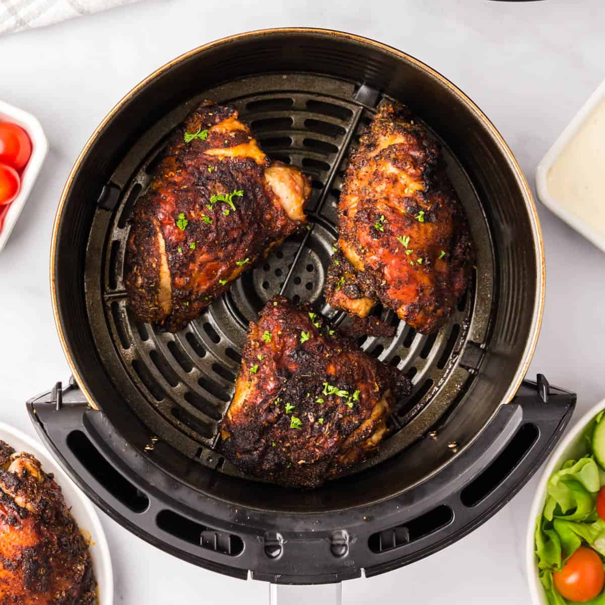 Easy Air Fryer Chicken Thighs - House of Nash Eats