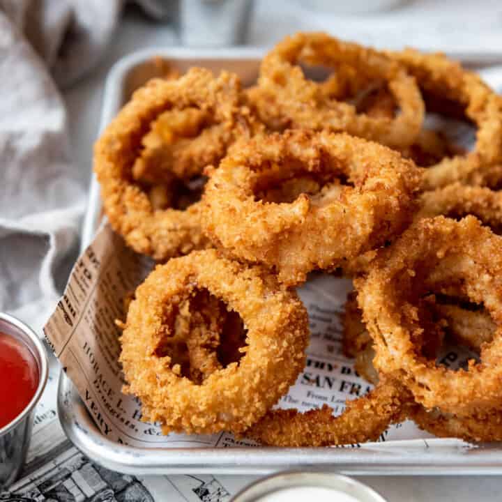 Crispy Homemade Onion Rings Recipe - House of Nash Eats