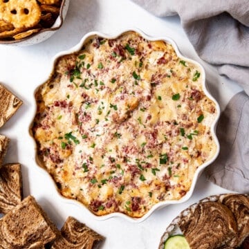 Easy Hot Reuben Dip Recipe (Oven Or Slow Cooker)