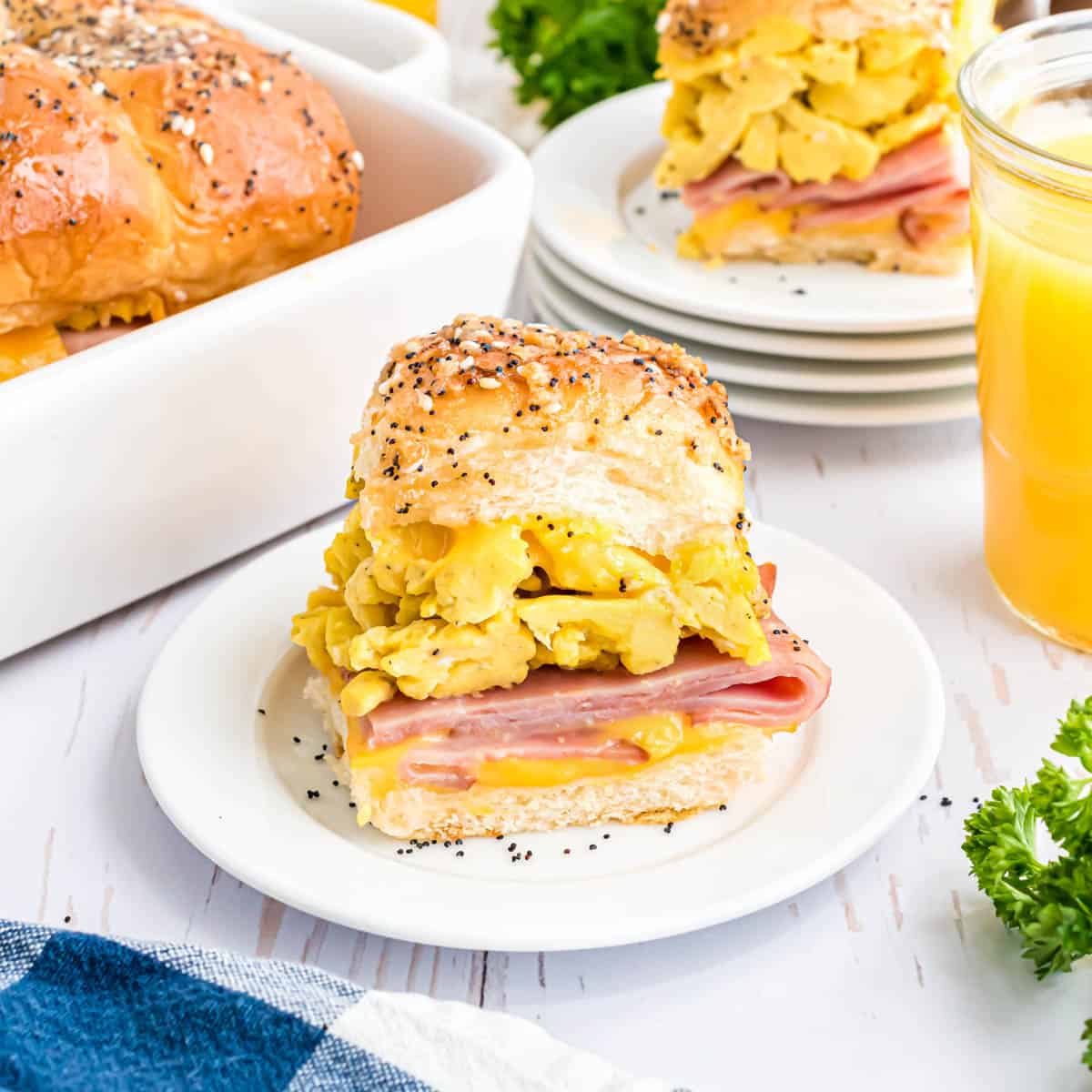 Ham, Egg, and Cheese Breakfast Sandwiches Recipe