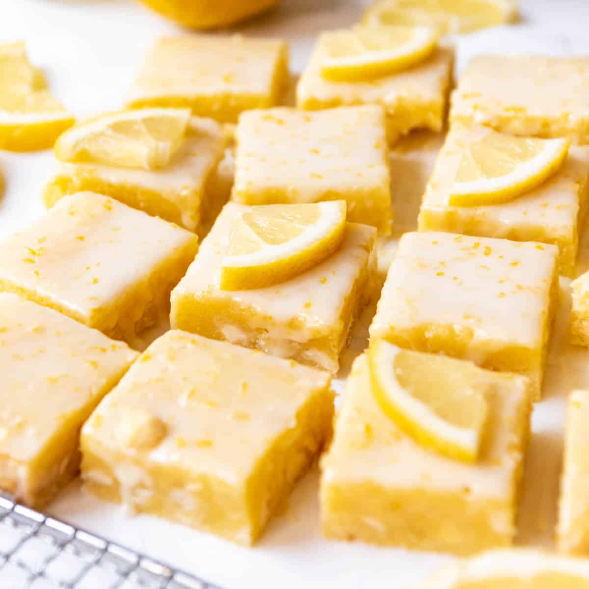 Glazed Lemon Brownies Recipe