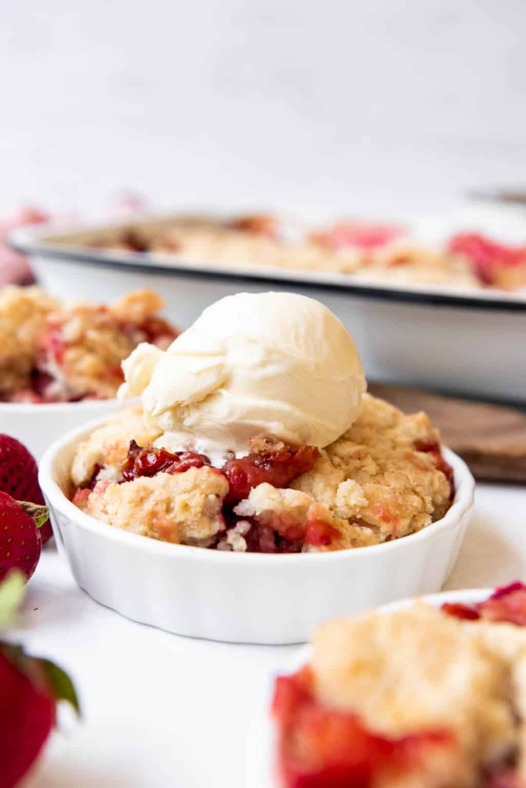 Easy Strawberry Rhubarb Cobbler Recipe House of Nash Eats