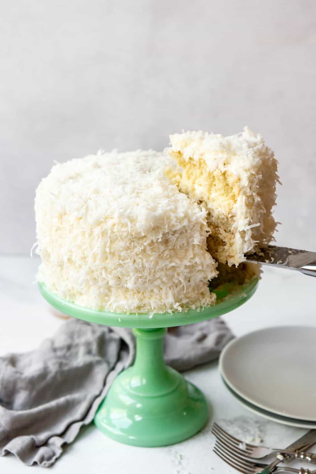 Easy Coconut Cake From Scratch - House of Nash Eats