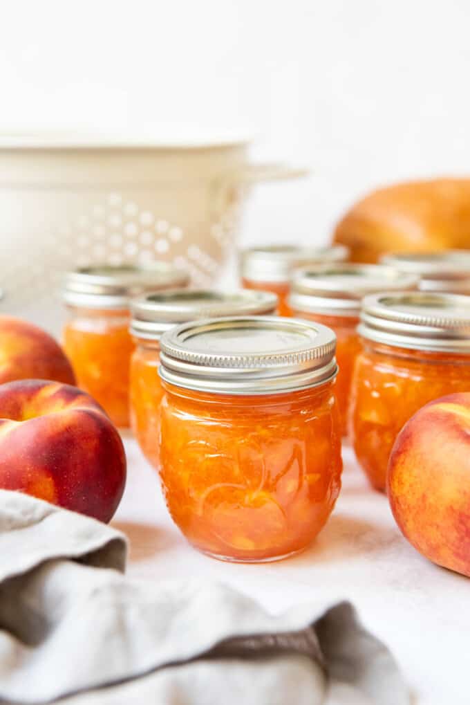 Easy Fresh Peach Jam Recipe (with Pectin) - House of Nash Eats