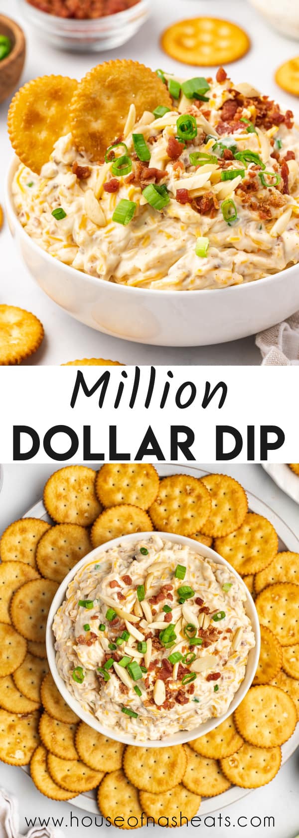 A collage of images of million dollar dip with text overlay.