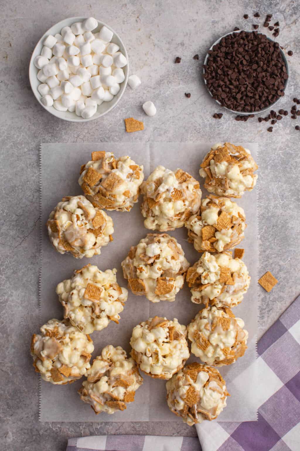 Easy S'mores Popcorn Balls House of Nash Eats