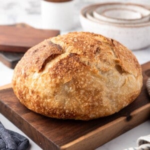 An image of a loaf of sourdough bread.