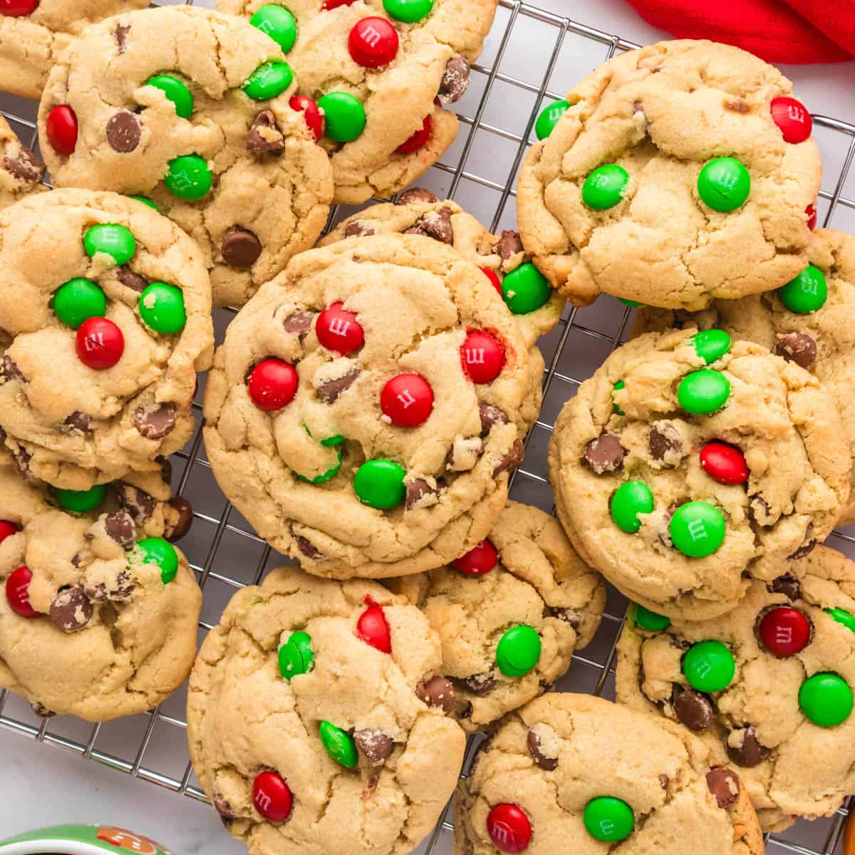 Soft Christmas M&M Cookies Recipe
