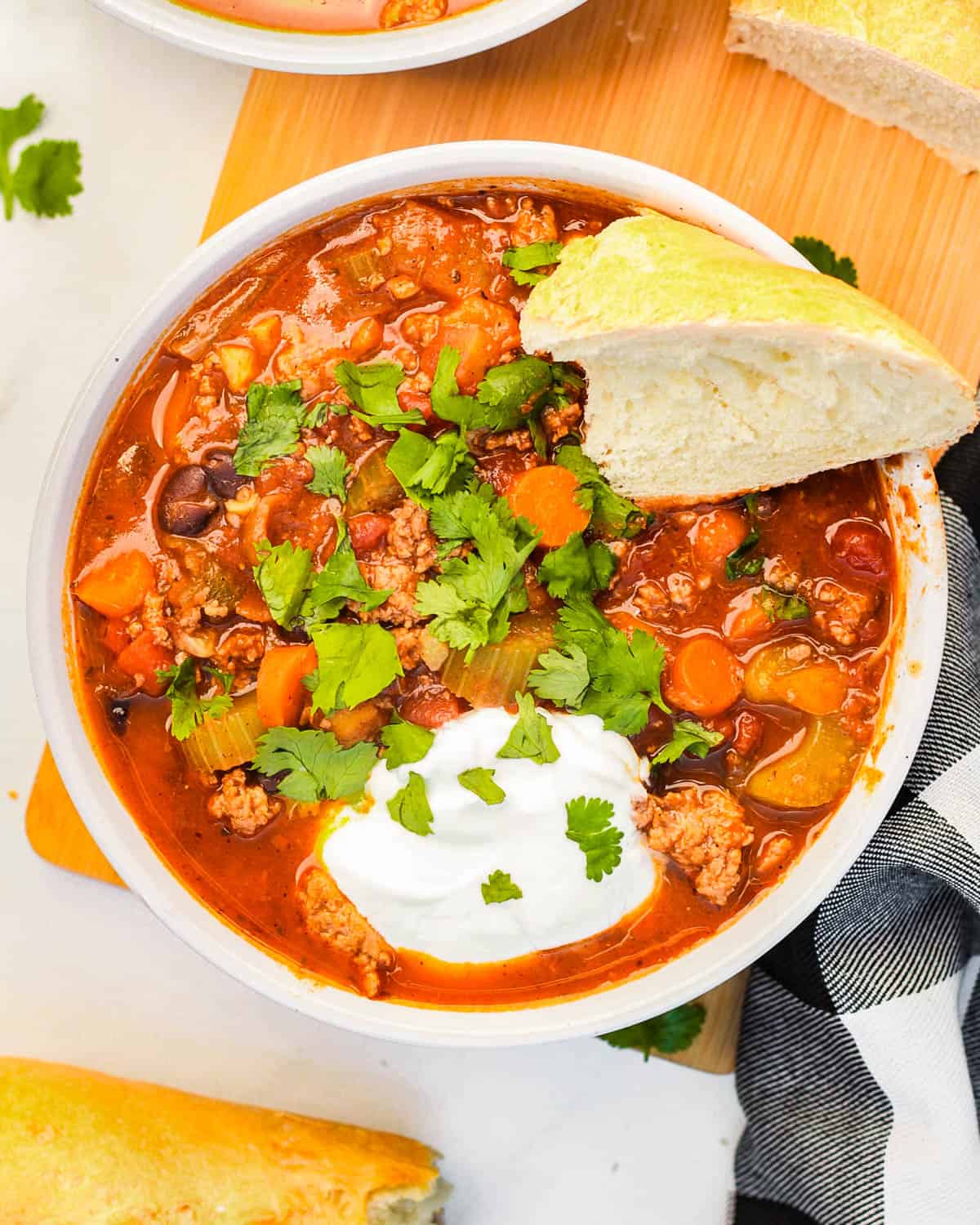 White Bean Pumpkin Turkey Chili (Slow Cooker or Instant Pot)