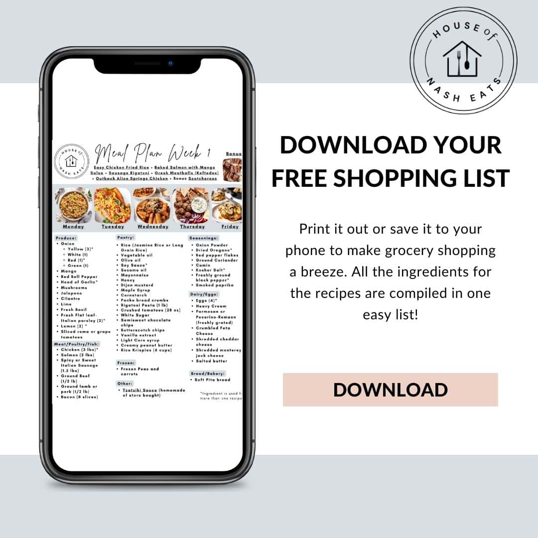 An image of a download button to download the menu plan shopping list.
