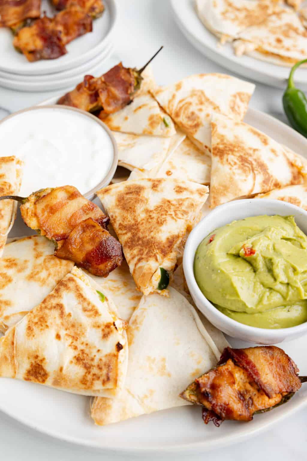 Easy Jalapeño Popper Quesadillas - House Of Nash Eats