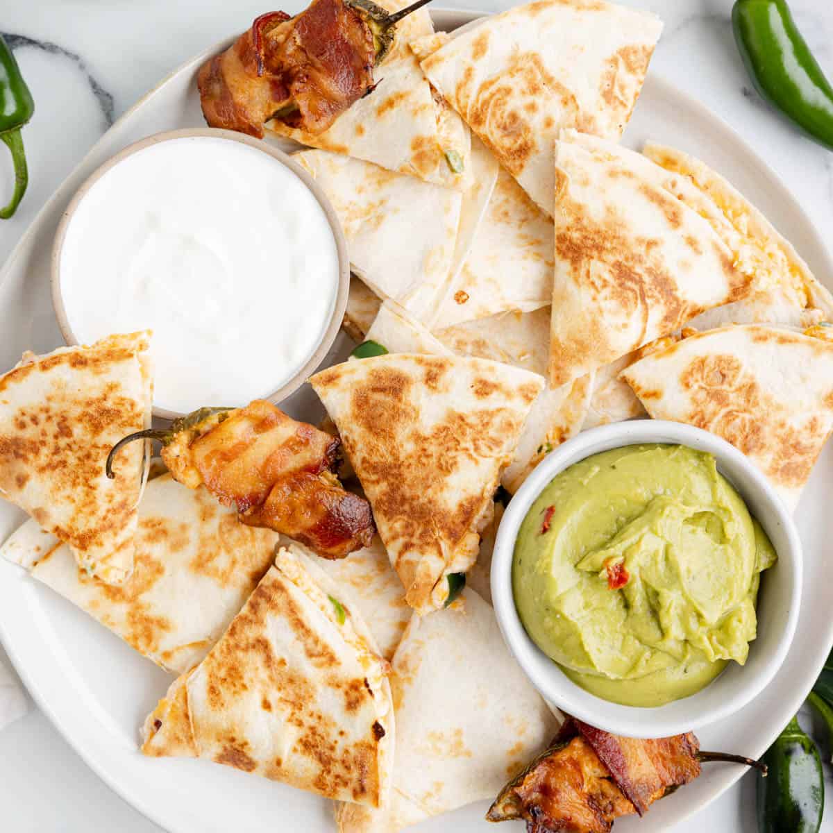 Jalapeño Popper Quesadillas