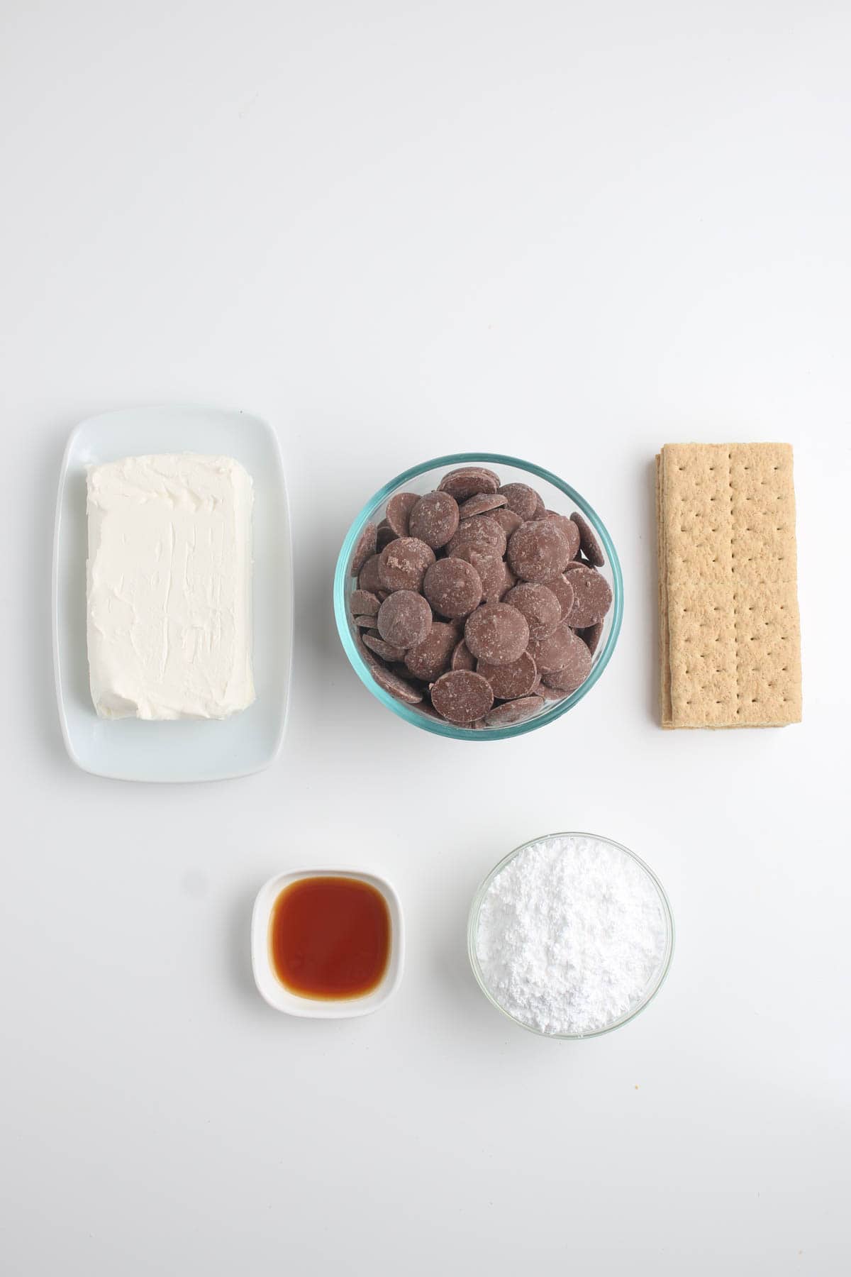 Ingredients for cheesecake truffles.