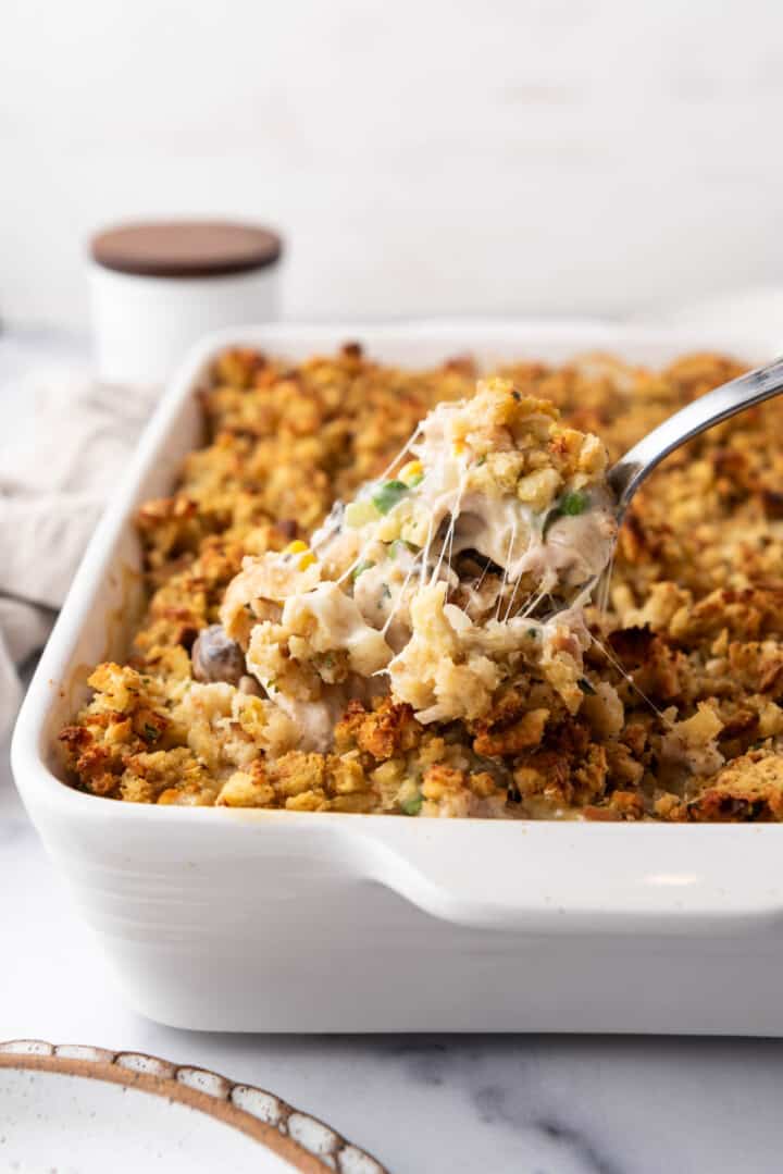 Chicken and Stuffing Casserole - House of Nash Eats