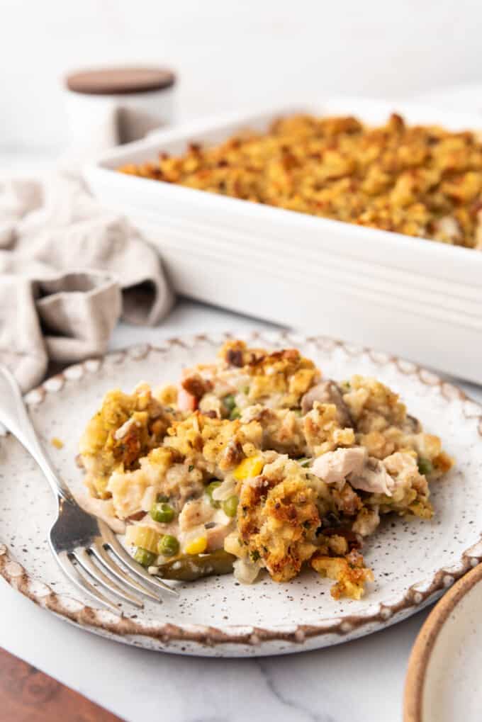 Chicken and Stuffing Casserole - House of Nash Eats