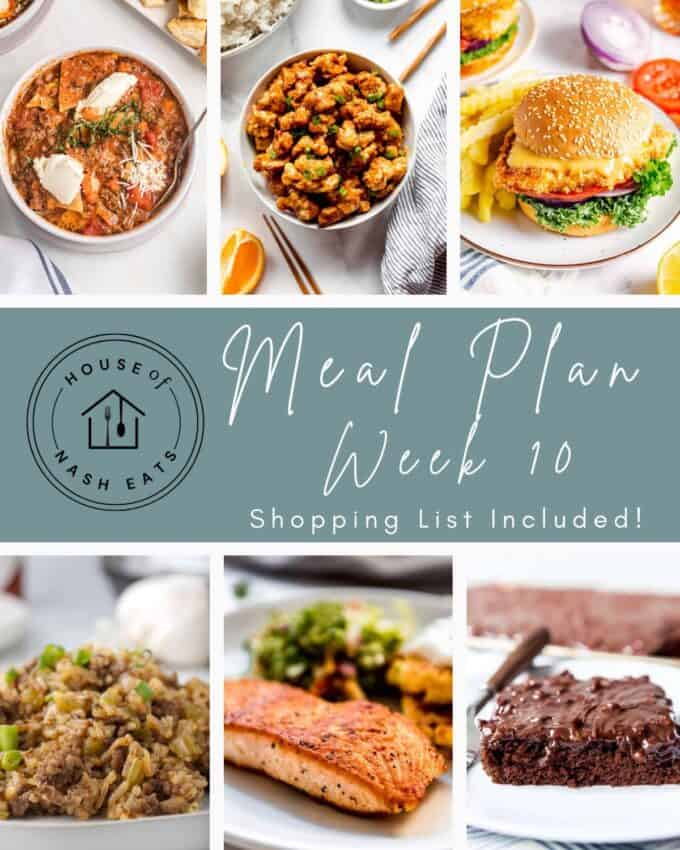 An image of a collage of meal planning recipes.