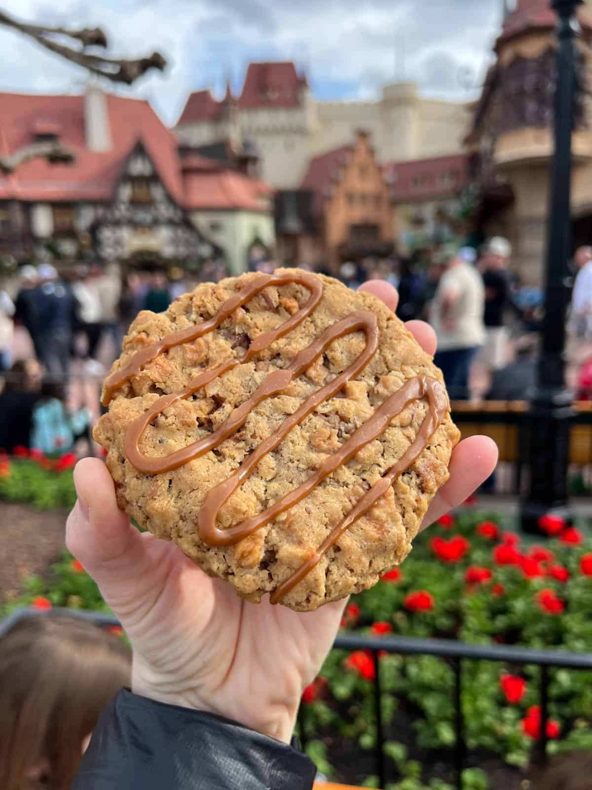 Caramel apple oatmeal cookie from Epcot.