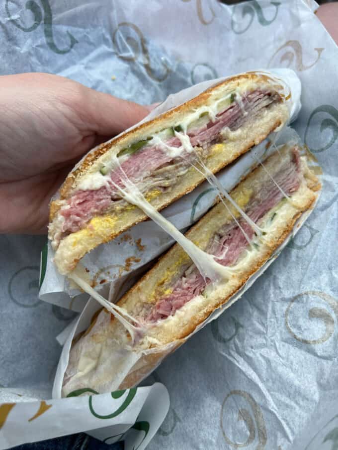 An image of a Cubano sandwich.