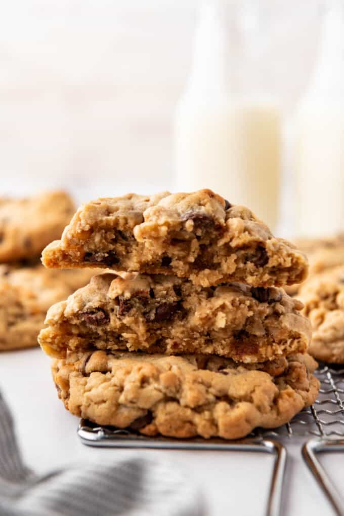 Peanut Butter Oatmeal Butterscotch Cookies - House of Nash Eats