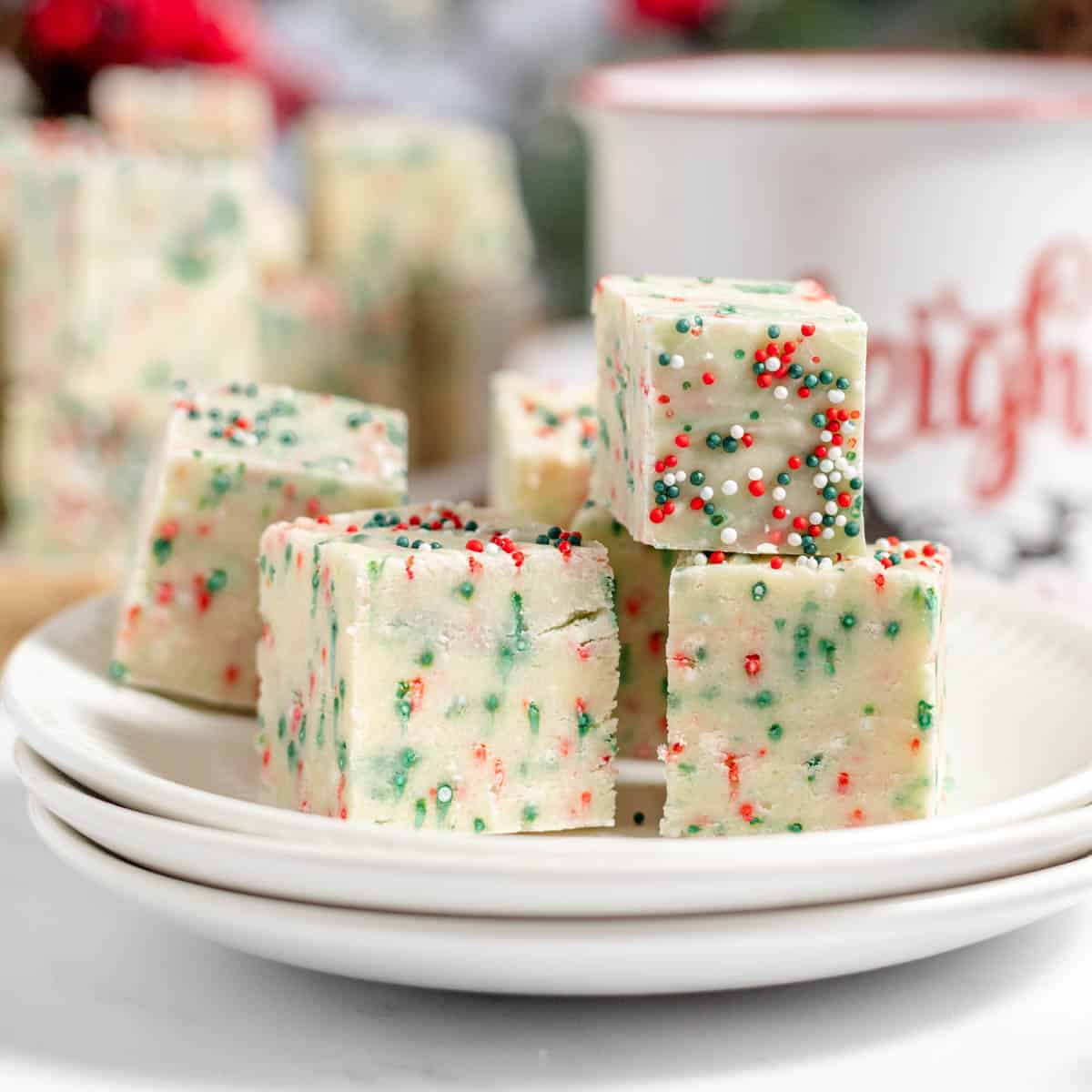 Easy Sugar Cookie Fudge - House of Nash Eats