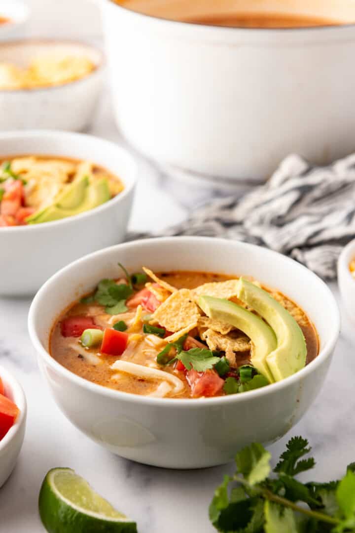 Cheesy Chicken Tortilla Soup - House of Nash Eats