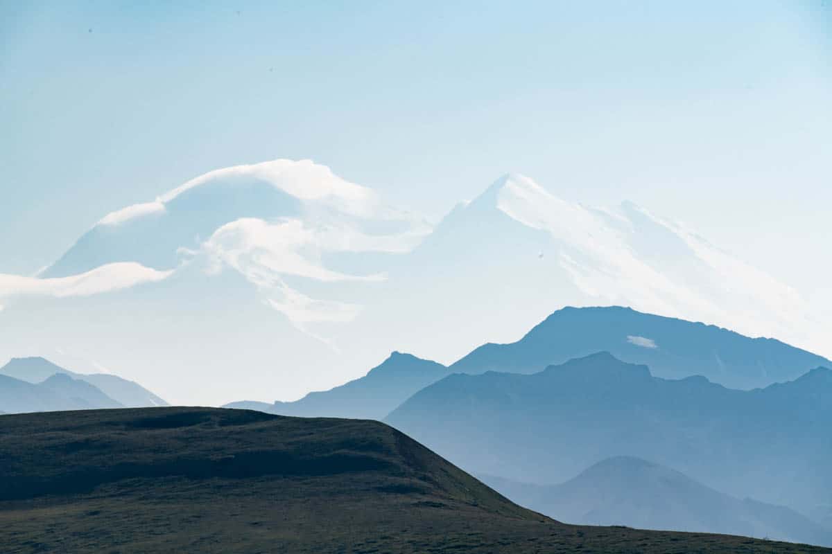 A view of Denali, formerly known as Mt. McKinley, in Denali National Park.
