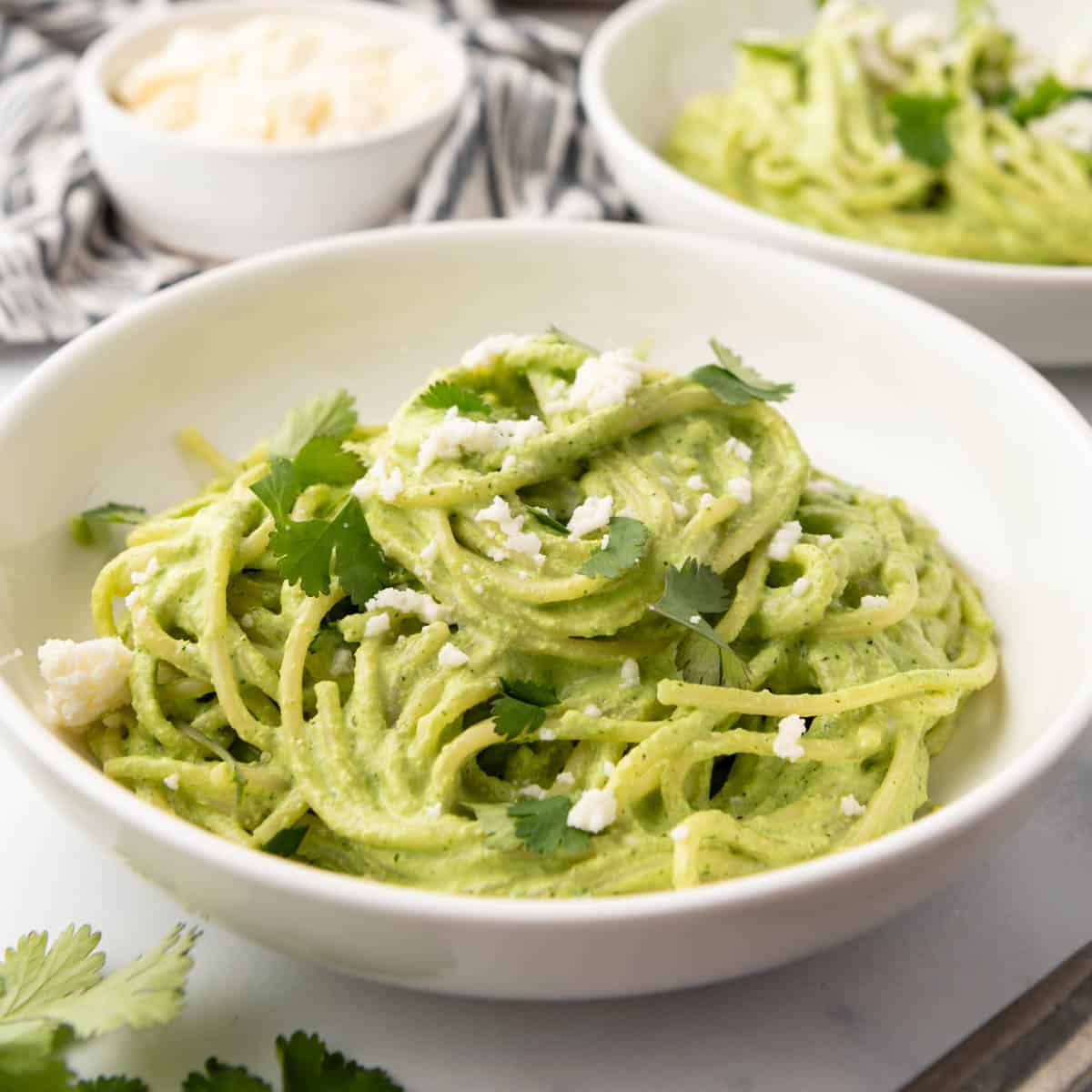 Spaghetti Verde (Mexican Spaghetti with Creamy Poblano Sauce)