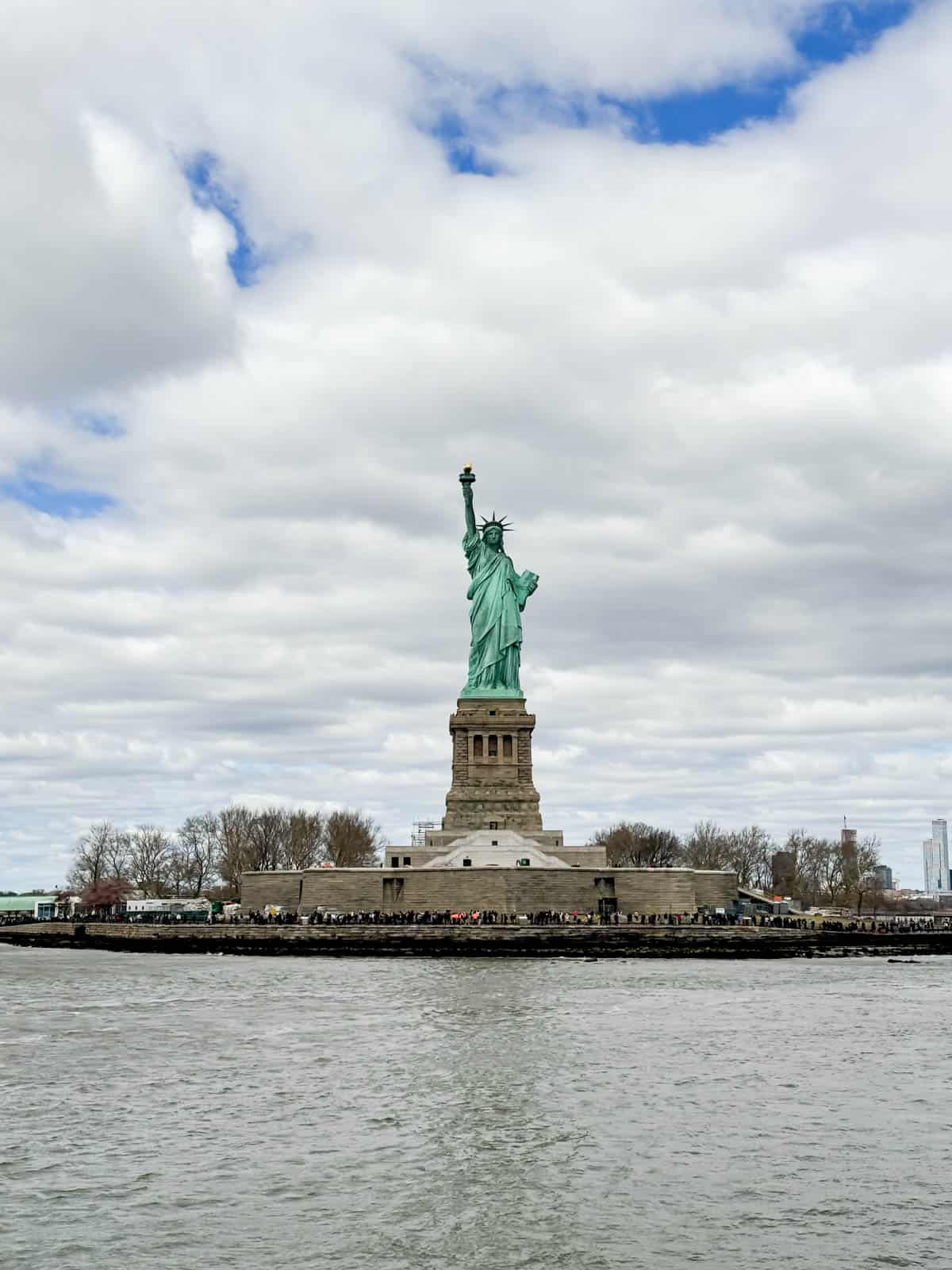 An image of the Statue of Liberty Island.