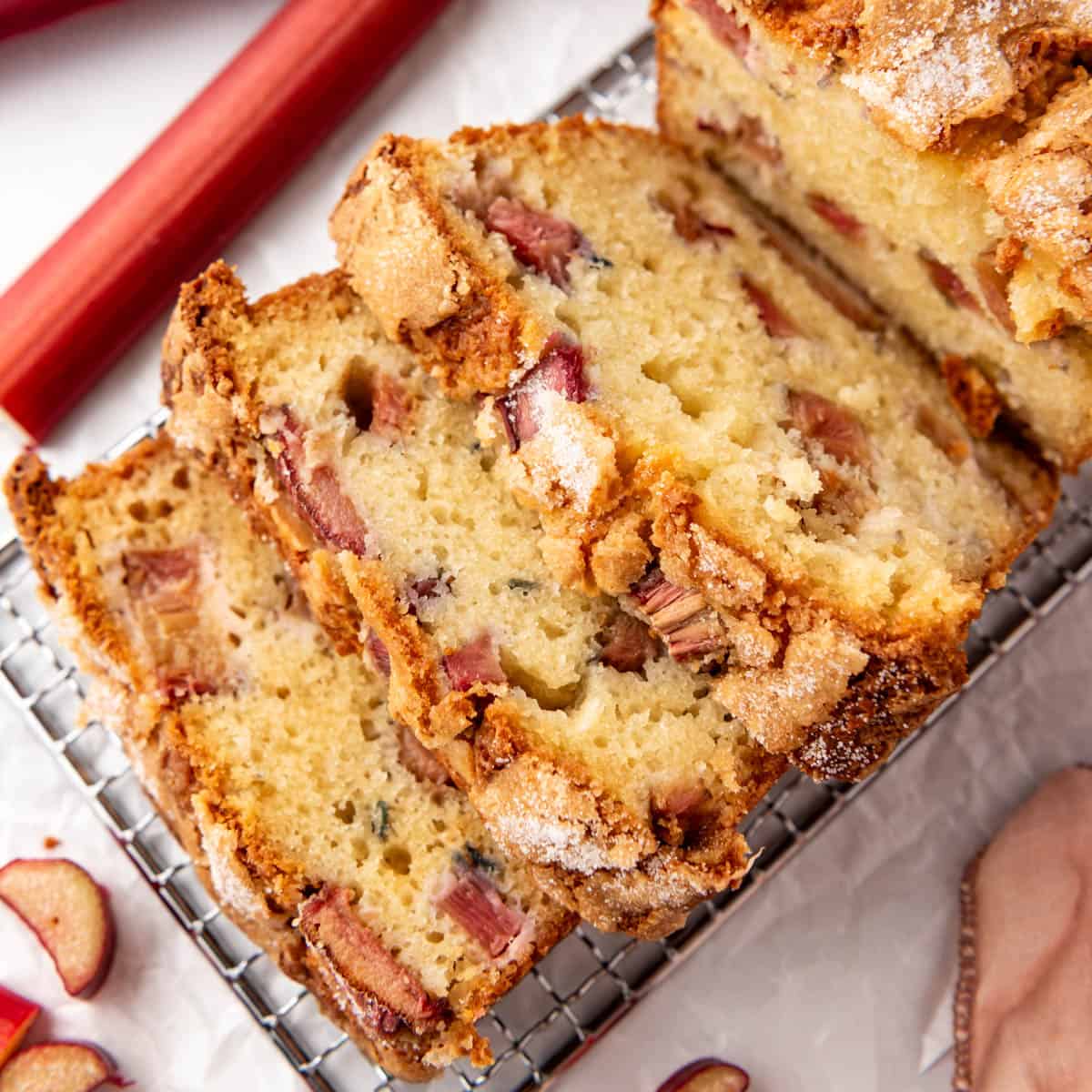 Sweet Rhubarb Bread