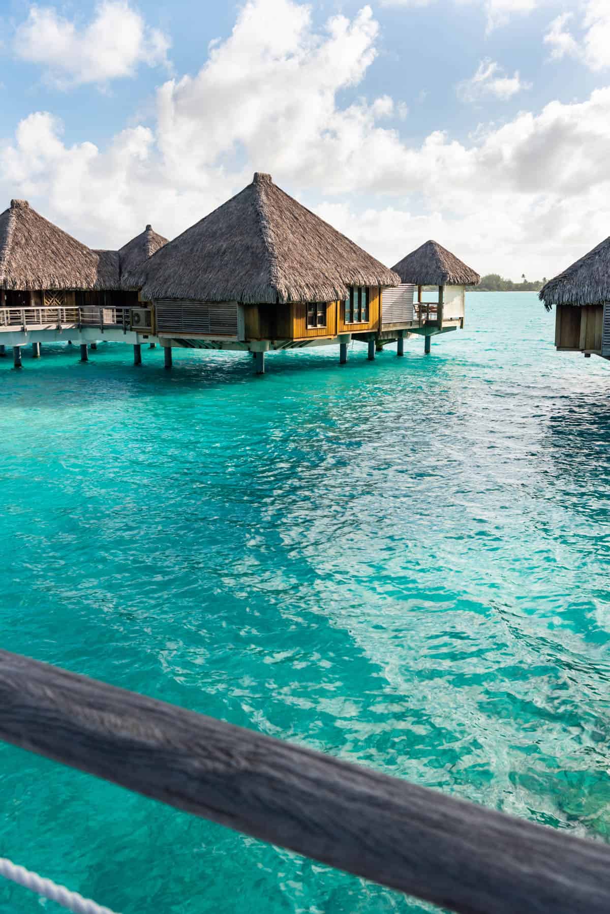 An image of over-the-water bungalows in Bora Bora.