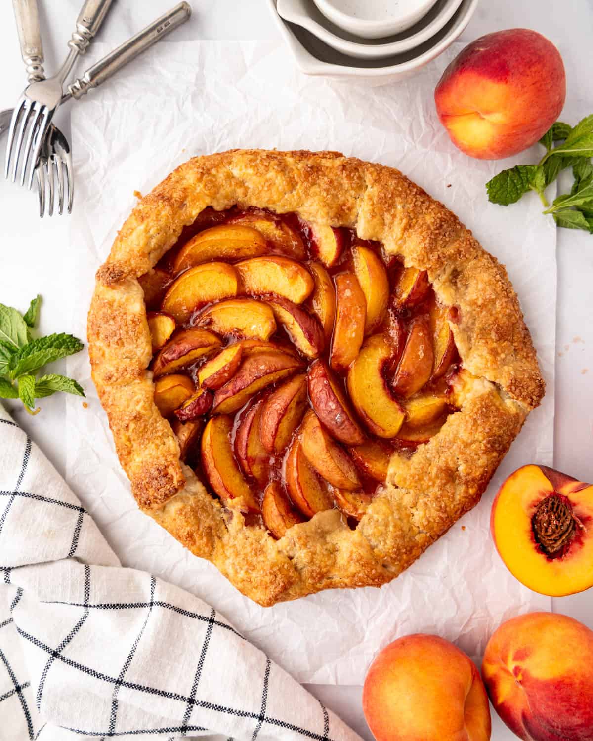 Fresh Peach Galette - House of Nash Eats