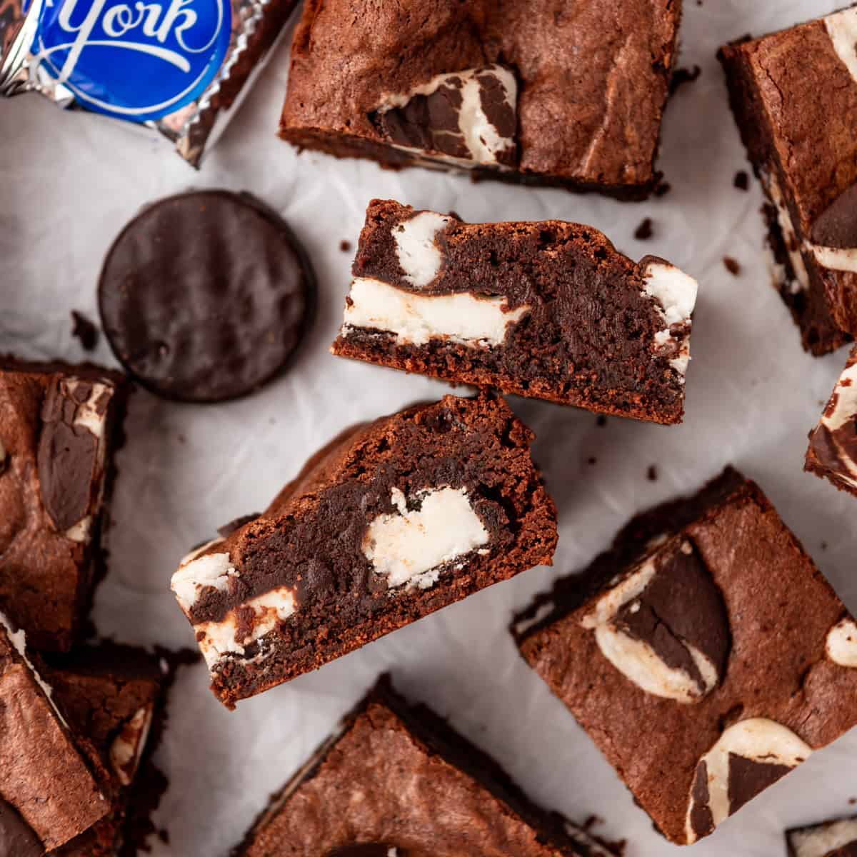 York Peppermint Patty Brownies